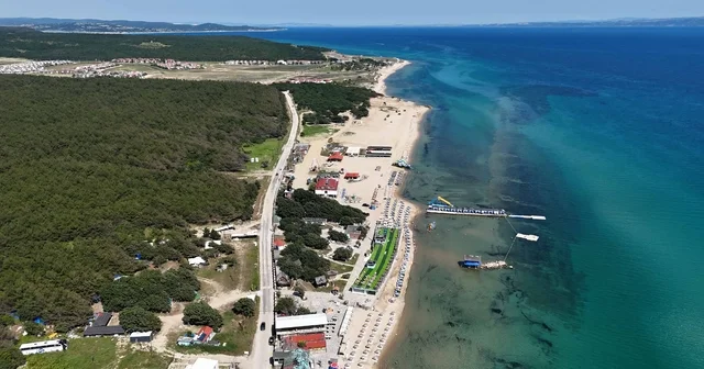 Mavi ve yeşilin buluştuğu Saros Körfezi sahilleri yeni sezona hazırlanıyor Edirne Haberleri