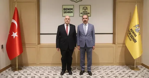 Konya haberleri Filistin in Ankara Büyükelçisi Ebu Ceyş Başkan Altay ı ziyaret etti 10 Haziran 2026