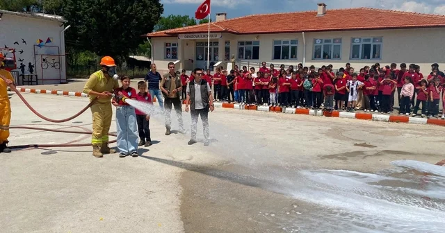 Muğla da öğrencilere orman yangını tatbikatı yapıldı Muğla Haberleri