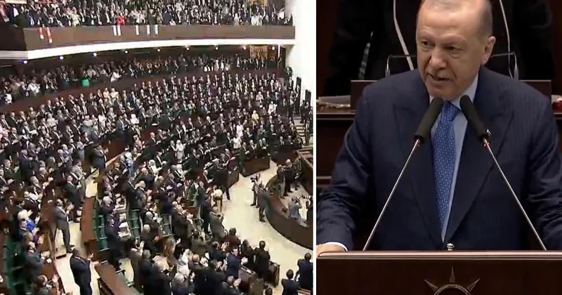 Cumhurbaşkanı Erdoğan dan parti grubunu ayağa kaldıran İsrail sözleri