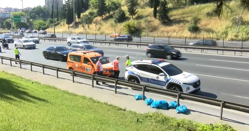 İstanbul u kilitleyen kaza: TEM Otoyolu nda trafik durdu