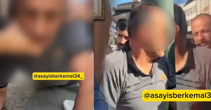 Toplu taşımada iğrenç olay! Vatandaşlar araçtan indirip, polise teslim etti