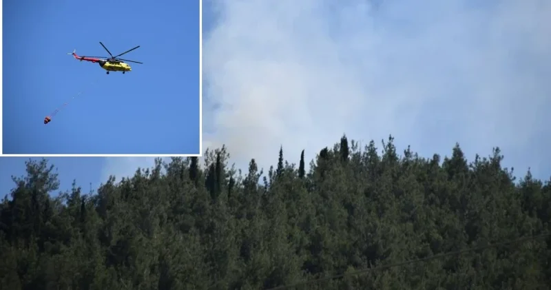 Manisa da orman yangını çıktı: Bölgeye çok sayıda ekip sevk edildi Manisa Haberleri
