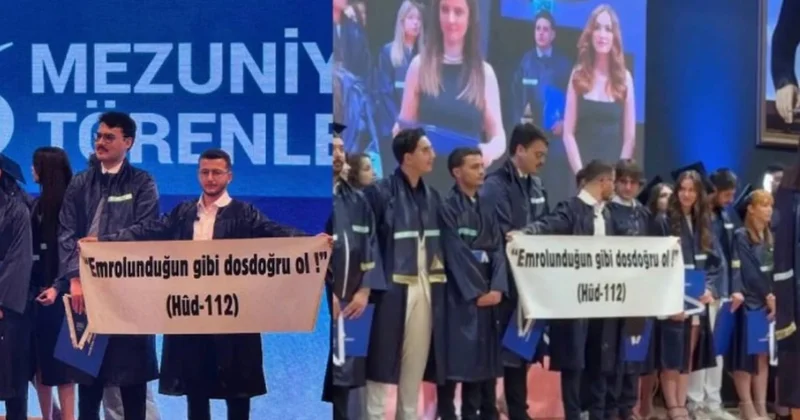 Yeditepe deki ayetli pankart tartışmasında yeni görüntüler ortaya çıktı Sözcü Gazetesi