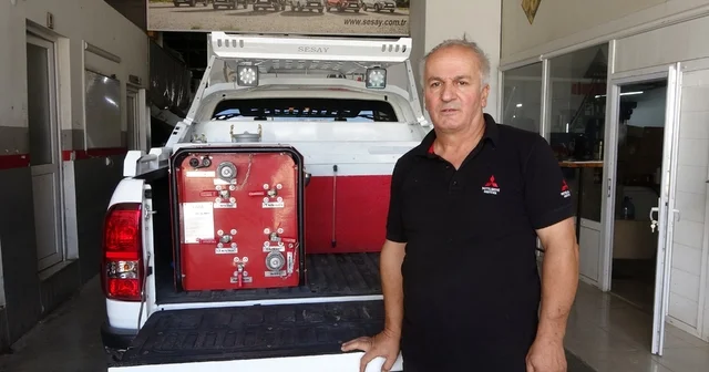 Büyük yangından etkilenen oto tamircisi orman yangınlarına hızlı müdahale aracı geliştirdi Kastamonu Haberleri Habertürk Yerel Haberler