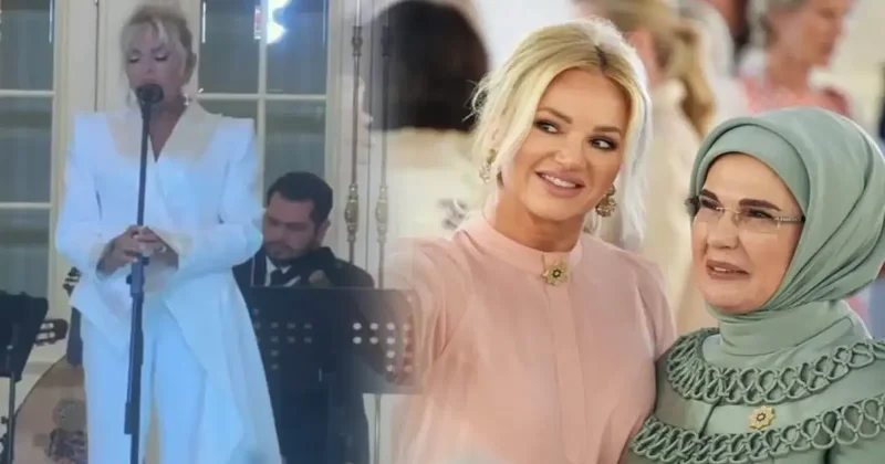 Ajda Pekkan lider eşleri için sahne aldı: NATO kapsamında Çankaya Köşkü ndeki davete katıldı