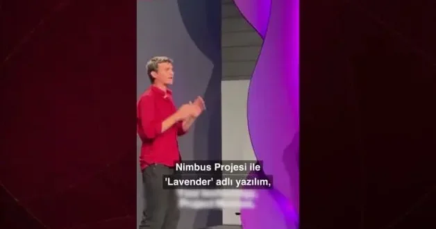 Filistinli aktivisi İsrail’e yapay zeka desteği sunan Amazonu protesto etti