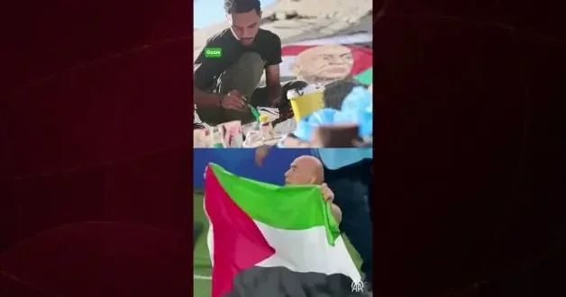 Sözleriyle Gazze halkının gönlüne taht kurdu! Resmini enkaza kazıdılar