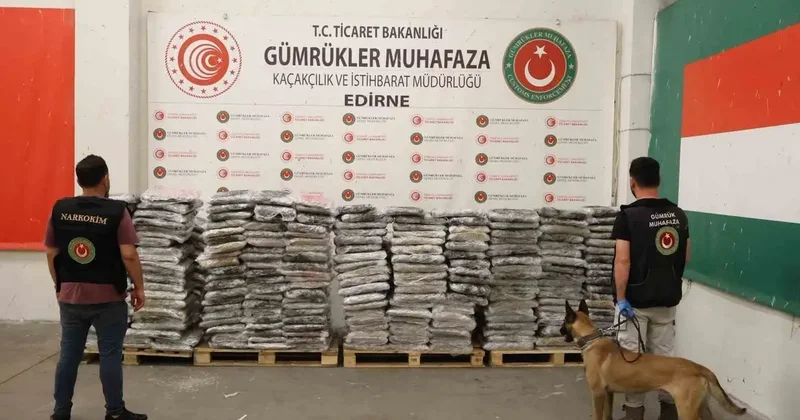 Kapıkule’de 1 milyar 37 milyon lira değerinde uyuşturucu madde ele geçirildi