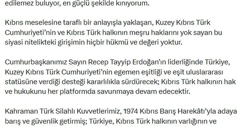 Duran: AP nin TSK ya yönelik kararını kabul etmiyoruz