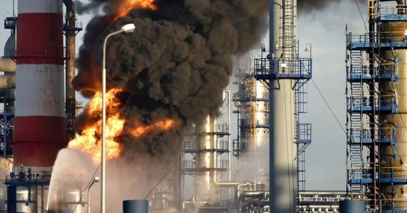 Ukrayna dan Rusya ya dron saldırısı: Petrol rafinerisinde yangın