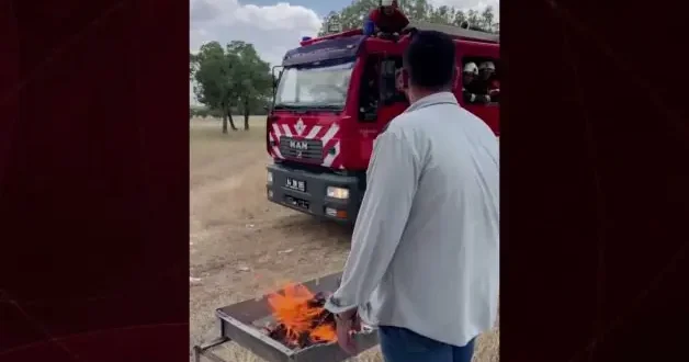 Uşak itfaiyesi nden vatandaşa mangal uyarısı