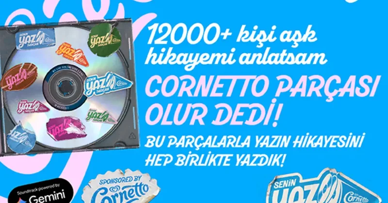 Cornetto bu yaz mikrofonu müzikseverlere uzattı