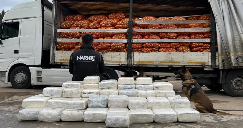 Haymana da Soğan Yüklü Tırda 150 Kilo Metamfetamin