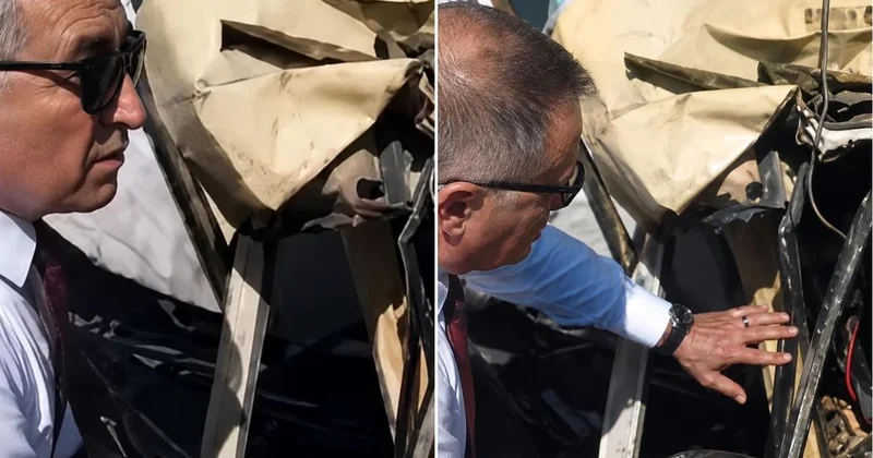 Arazöz devrildi, sürücünün ilk sözü başkana “Bana kızdın mı?” oldu