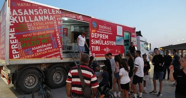 Mürefte depreminin yıldönümünde deprem eğitimi Tekirdağ Haberleri Habertürk Yerel Haberler