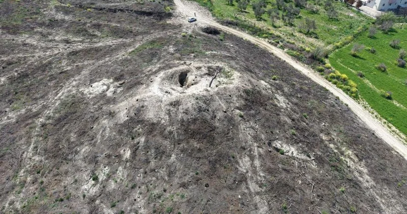 Çanakkale de yangın sonrası ortaya çıkan tümülüste kazı çalışması yapılacak