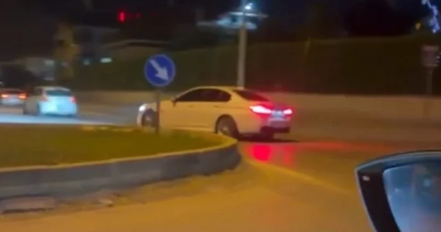 Otomobille drift atan aday sürücüye 140 bin lira ceza; sürücü belgesi iptal edildi Bursa Haberleri Habertürk Yerel Haberler