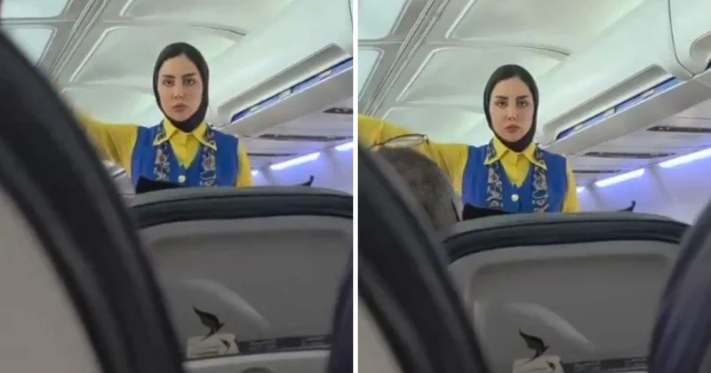 Çekmeyin dedi, dinletemedi! Kadın hostesin kendisini çeken yolculara tepkisi viral oldu!