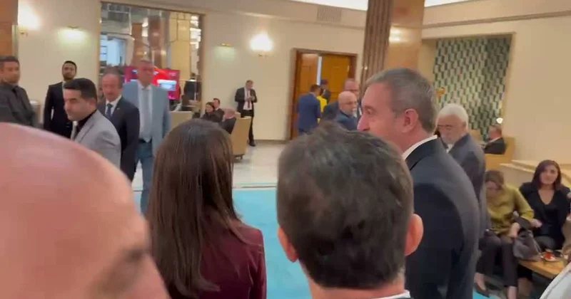 Bahçeli ile DEM Parti arasında samimi selamlaşma