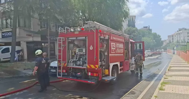 Maltepe’de elektrikli araç alev topuna döndü