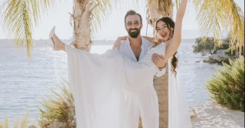 Damat gelini kucağında taşıdı: İstanbullu Gelin’in Bade’si Hira Koyuncuoğlu evlendi Sözcü Gazetesi
