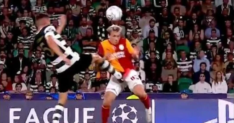 Sporting Galatasaray maçında hakem faciası! Eskas ve Dingert ten skandal kararlar