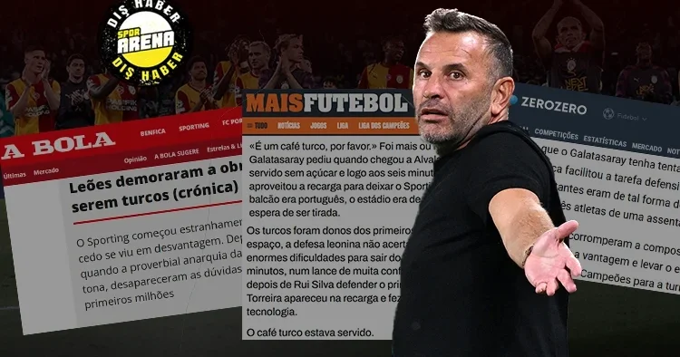 Sporting Galatasaray maçı Portekiz de manşetlerde: Sporting, Türkleri Türk gibi oynamaya zorladı!
