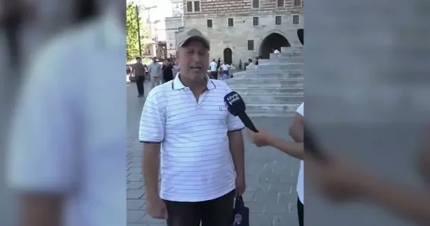 Sokak röportajında Erdoğan sorulunca gözyaşlarını tutamadı