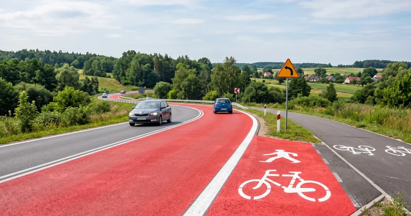 Yolları kırmızı renkli asfaltla kaplamaya başladılar: İşte trafikteki anlamı Sözcü Gazetesi