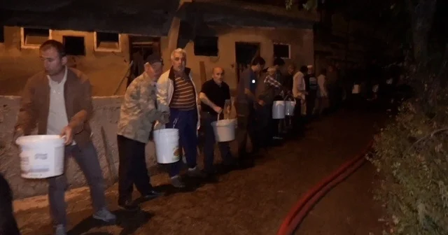Kuşburnu için yakılan ateş köyde yangına neden oldu: 2 ev ve ahır küle döndü Çorum Haberleri Habertürk Yerel Haberler
