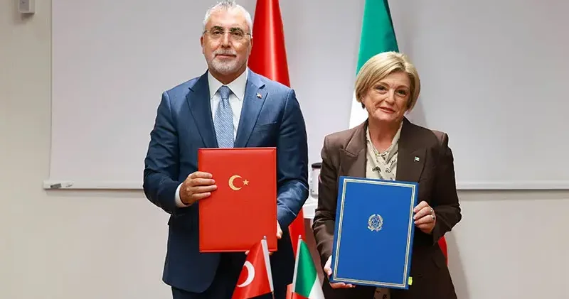 Çalışma ve Sosyal Güvenlik Bakanlığı ile İtalya Çalışma ve Sosyal Politikalar Bakanlığı arasında işbirliği mutabakatı