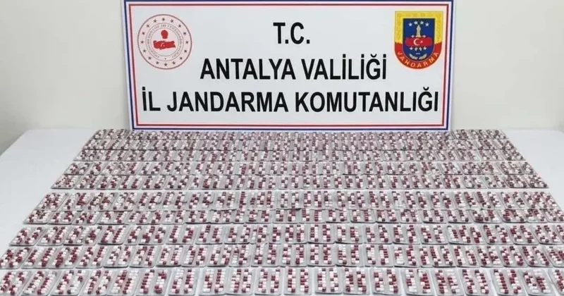 Manavgat’ta 3 bin sentetik hap ele geçirildi
