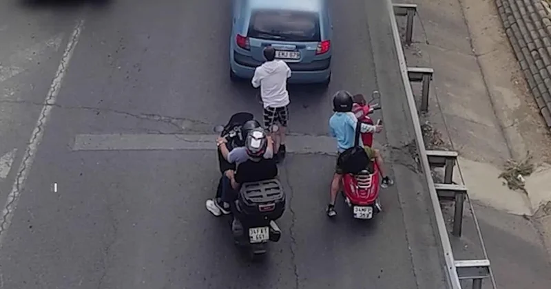 Eyüpsultan da D 100 de trafikte kavga eden 3 sürücüye 540 bin lira ceza