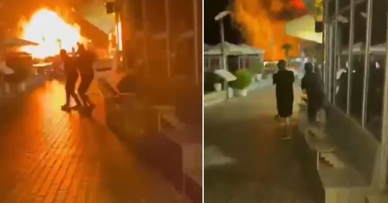 Rusya nın tatil cennetinde alevler yükseldi! İnsansız deniz araçlarıyla vurdular