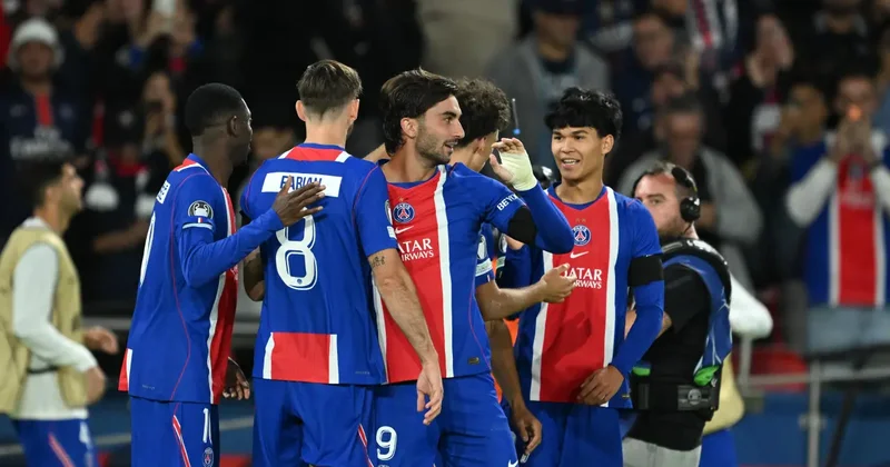 PSG den gövde gösterisi! Şampiyonlar Ligi nde 6 gollü zafer