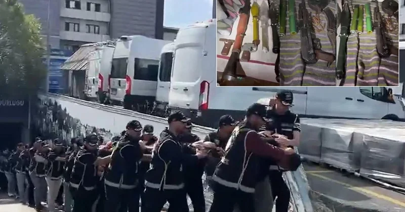 Sarallar suç örgütüne düzenlenen operasyonda gözaltına alınan 19 şüpheli tutuklandı