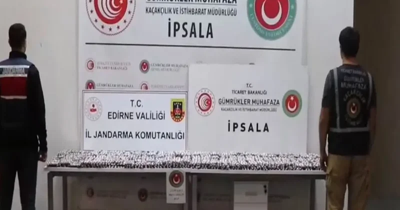 İpsala Sınır Kapısı’nda 17 bin 121 uyuşturucu hap ele geçirildi