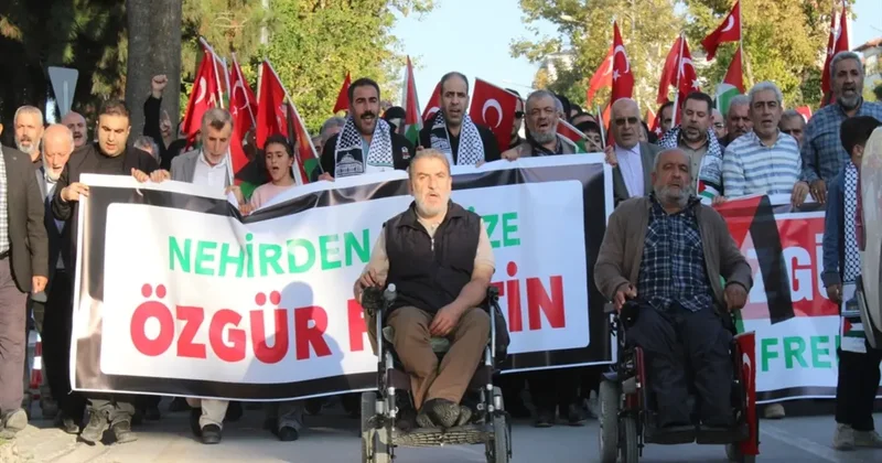 Malatya da Büyük Filistin Yürüyüşü düzenlendi