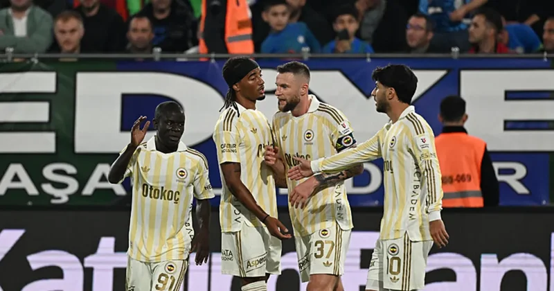 Son dakika: Fenerbahçe deplasmanda kazandı! Rizespor farklı kaybetti