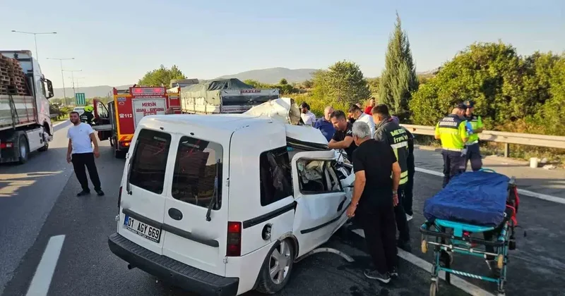 Mersin’de trafik kazası! 2 ölü