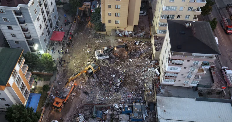 Maltepe de çöken binanın enkaz çalışmaları tamamlandı Son dakika haberleri