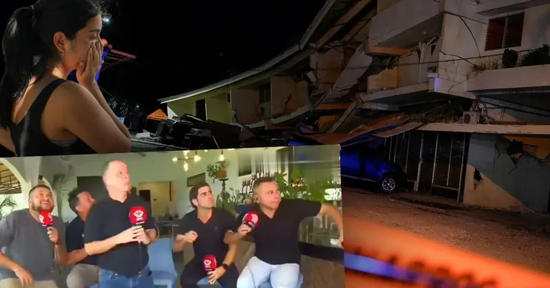 Panama da deprem! Canlı yayında yakalandılar, tsunami uyarısı yapıldı