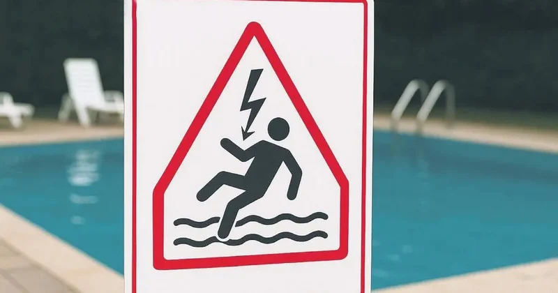 Havuzda elektrik kaçağına önlem