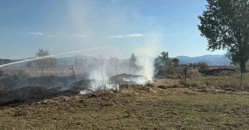 Bolu’da ot yangını