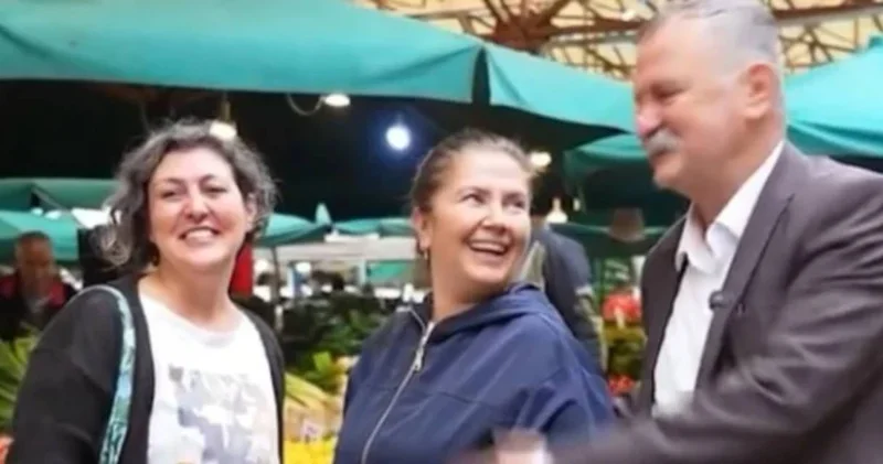 Özgür Özel in eşi Didem Özel pazar alışverişinde! Görenler şaşırdı