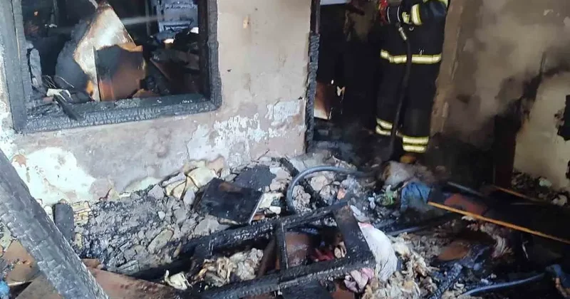 Kahramanmaraş’ta ev yangını