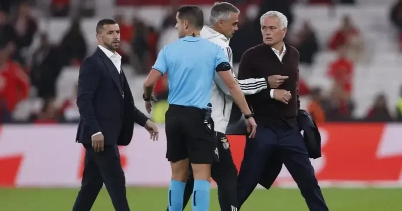 Jose Mourinho 90 da yıkıldı: Hakemlerin üzerine yürüdü Sözcü Gazetesi