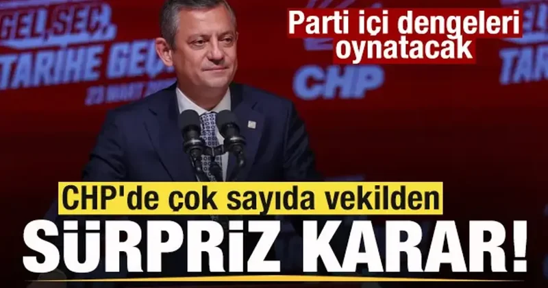 CHP de çok sayıda vekilden sürpriz karar! Parti içi dengeleri oynatacak