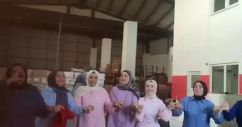 ‘Patlar mı acaba?’ korkusuyla çalıştılar… Faciadan geriye halay görüntüleri kaldı